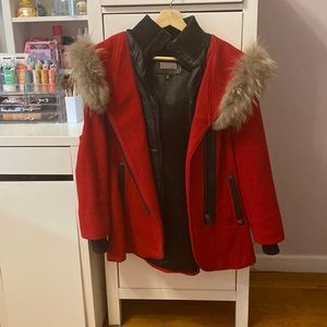 red sicily clothing coat